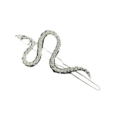 Silver Snake Hairclip